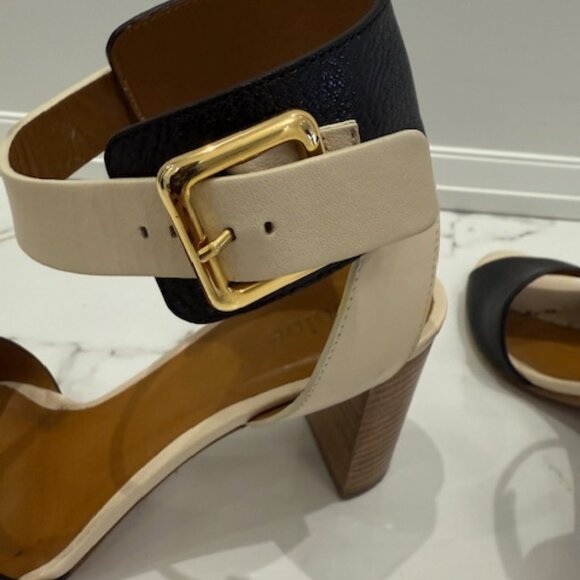 Chloe block colour open toe sandals - Picture 4 of 4